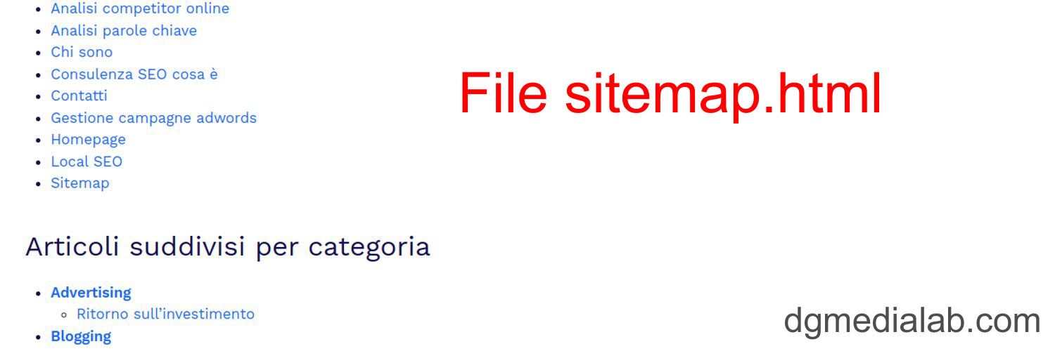 File sitemap.html SEO